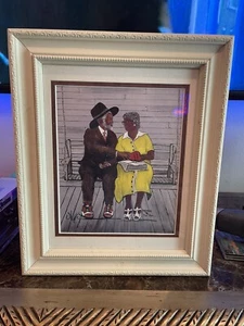 MAURICE COOK Southern Folk Art Print SIGNED Numbered Granma Loves Paw Paw - Picture 1 of 4