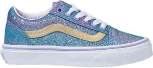 Vans Old Skool Grade School Glitter Purple Shoe Youth Size 5 - Picture 1 of 4
