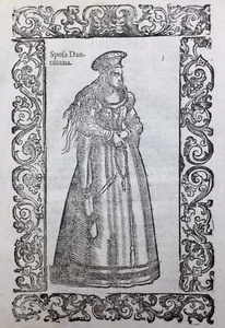 Poland in 1598 Noble Polish Polska Gdańsk Woodcut Venice Vecellio - Picture 1 of 4