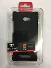 HTC 8X C625B Fitted Hard Case Black by Metal-Slim Free Screen Protector included