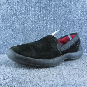 Scarpe slip-on donna Crocs nere in pelle misura 7,5 Medium - Foto 1 di 10