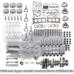 G6DH 3.3L Engine Rebuild Overhaul Kit w/ Crankshaft Rods Timing For HYUNDAI KIA - Picture 1 of 14