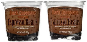 ⚡️ 2-Packs Trader Joe's Dark Chocolate Covered Espresso Beans FREE SHIP ❤️ - Picture 1 of 2