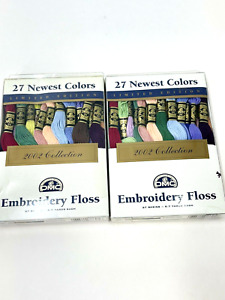 NEW Set Of 2 DMC Embroidery Floss Limited Edition 2002 Collection 27 Colors