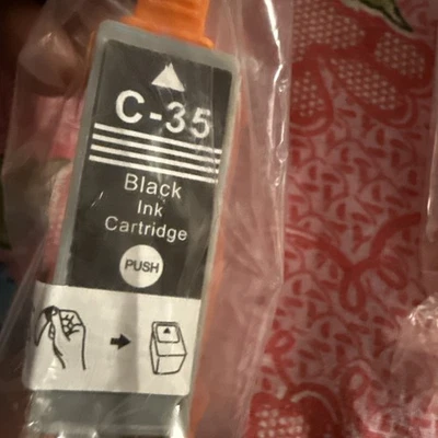 C-35 Black Ink Cartridge Replacement for C-35 Black New Sealed - Image 1 of 2