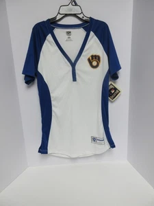 Top para mujer Cooperstown Collection by Majestic MLB Milwaukee Brewers talla M - Imagen 1 de 5