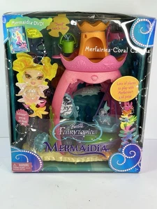 RARE VTG Barbie Fairytopia Mermaidia Merfairies Coral Cabana Playset NIB Mattel - Picture 1 of 6