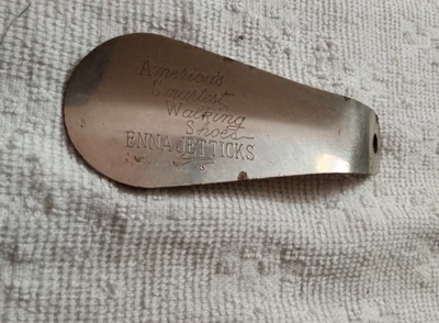 ENNA JETTICKS Vintage Metal Shoe Horn Advertising America's Smartest Shoes, 4" - Image 1 of 4
