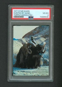 Topps Yamakatsu Star Wars Japanese Hunted Sandpeople Standard Size Card PSA - Picture 1 of 2
