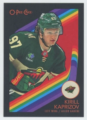 2023-24 O-PEE-CHEE Kirill Kaprizov #106 RETRO BLACK BORDER /100 - Image 1 of 2