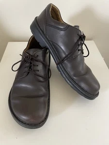 Men’s Footprints Birkenstock Brown Leather Lace Up Ortho Shoes EU 43 10 - 10.5 - Picture 1 of 11