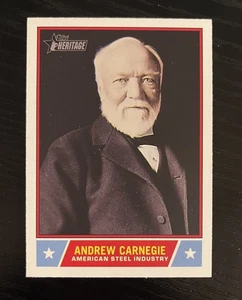 2025 Topps Heritage Notable Americans NS-56 Andrew Carnegie Steel Industry - Bild 1 von 2