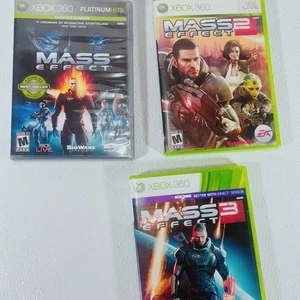 Xbox 360 Mass Effect 1 2 and 3 All Complete With Cases Inserts Discs are Mint - Picture 1 of 20