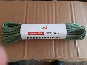 BROTREE Paracord 620 4mm 15M 9 Strands 100 Nylon Rope - Picture 1 of 4