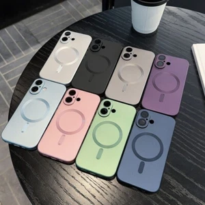 Soft Silicone Case For iPhone 16 Pro Max 15 14 13 12 MagSafe Shockproof Cover - Picture 1 of 17