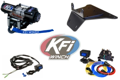 2500 LB KFI Cable Winch & Mount Kit Polaris Trail Blazer 250 1998-2006 - Image 1 of 4