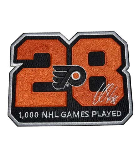Claude Giroux 1000 1000th NHL Games Played Philadelphia Flyers 2022 Jersey Patch Cover