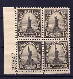 US Stamps 696 MNH XF/S Plate Block #20547 Rotary Statue Liberty ZAYIX 1024M0236 - Picture 1 of 2