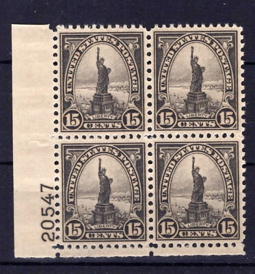 US Stamps 696 MNH XF/S Plate Block #20547 Rotary Statue Liberty ZAYIX 1024M0236 - Image 1 of 2
