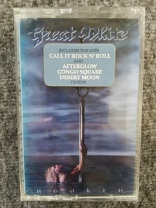 Great White Hooked Cassette w/Sticker -STILL SEALED- - Picture 1 of 3