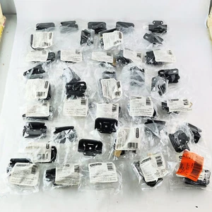 Amerock Flat Black 1/2" Overlay Self-Closing Cabinet Hinges 21 Pairs BPR7550FB - Picture 1 of 4