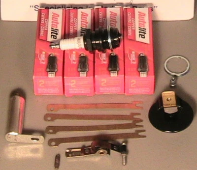 1928 1929 1930 1931 Modelo A Ford Kit de puesta a punto enchufes puntos condensador rotor cables Foto 1 de 4