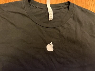 APPLE logo T-SHIRT Black Employee Only Software Testing Medium M SWQA Swift Mac - Image 1 of 4