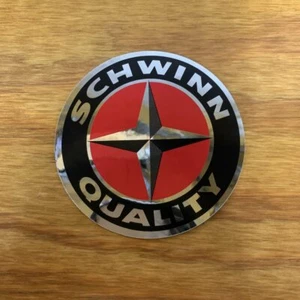 VINTAGE CLASSIC SCHWINN QUALITY DECAL STICKER FOR CAR REFRIGERATOR NOS - Picture 1 of 3