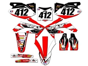 2008-2009 CRF 250 R 13 FLY Red Senge Graphics Kit Compatible with Honda - Picture 1 of 10