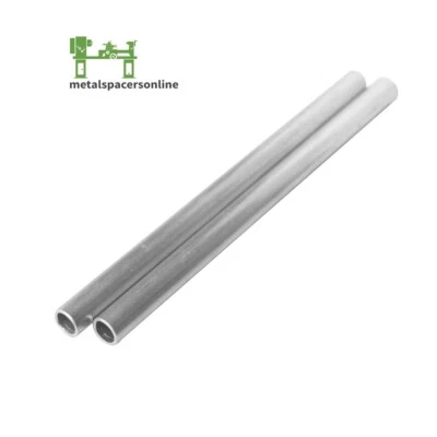 METAL SPACERS ONLINE Aluminum Spacer-Tubing- 1/2" OD x 3/8" ID x 8" Long--Fits M10 or 3/8" Bolts