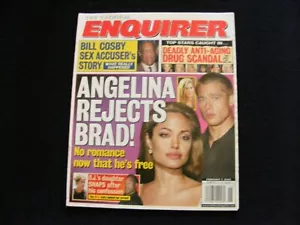 NATIONAL ENQUIRER magazine 2005 02 07 Brad Pitt Angelina Bill Cosby OJ Simpson - Bild 1 von 2
