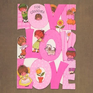 Unused Vintage 1975 American Greetings MOTHER'S DAY Card FOR GRANDMA, Love Kids - Picture 1 of 6