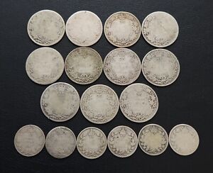 Lot of Pre 1937 Canadian Silver Quarters and Dimes - Silver 25 Cents & 10 Cents