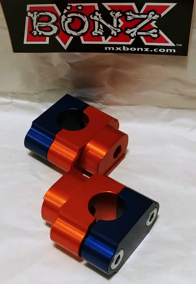 MX BONZ BAR MOUNTS KTM 85SX 1998-2021 KTM 105SX XC HANDLEBAR CLAMPS 22mm 7/8"  - Image 1 of 1