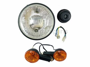 For Royal Enfield Classic 350cc 500cc Headlight Beam Assembly & Front Indicator - Picture 1 of 9