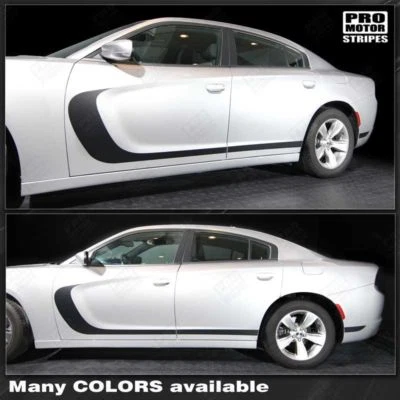 Наклейки с акцентными полосками спереди и сзади Dodge Charger 2011-2023 (выберите цвет) - Изображение 1 из 2