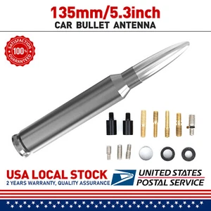 5.3" Car Carbon Fiber Screw Radio Short Antenna w/ screws Kit Accessories Set - Picture 1 of 12