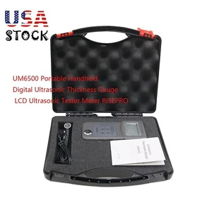 UM6500 Handheld Digital Ultrasonic Thickness Gauge Ultrasonic Tester Meter US - Picture 1 of 12