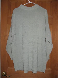 Basic Editions Mint Colored Knitted Sweater, 2X - Picture 1 of 5