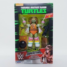 Ninja Turtles Donatello Ultimate Warrior Figure WWE Ninja Superstars Nickelodeon