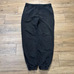 American Giant Cotton Black Jogger Sweatpants Made in USA M Drawstring Heavy - Picture 1 of 10