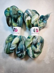Merino/ Bamboo roving, wool top, 100 g, WATERLOO - Picture 1 of 8