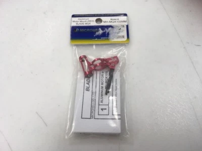 Microheli Aluminum Motor Mount (Red) For Blade MQX Part#MH-MQX105MM - Image 1 of 4