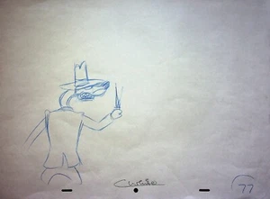 Who Framed Roger Rabbit 1988 Production Signed Colin Hand-Drawn Pencil #WC - Picture 1 of 3