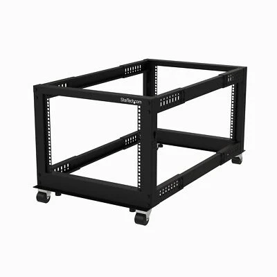 StarTech 4POSTRACK8U 4-Post 8U Mobile Open Frame Server Rack, 19in Network Rack - image 1 of 2