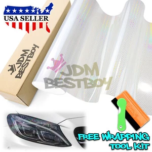Headlight Hex Holographic Gloss Clear Taillight Tint Film Fog Sticker Honeycomb - Bild 1 von 8