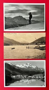 3 x AK ST. MORITZ Bad Schweiz 1928 Typen, Piz la Margna  ( 150175 - Bild 1 von 2