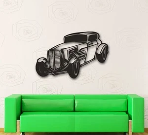 Wall Stickers Vinyl Decal Retro Vintage Car Garage Decor (ig595)  - Picture 1 of 2