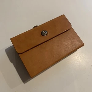 Vintage Leather Fly Fishing Wallet Flies Trout Pan Fish Zipper Pocket Unknown - Picture 1 of 19