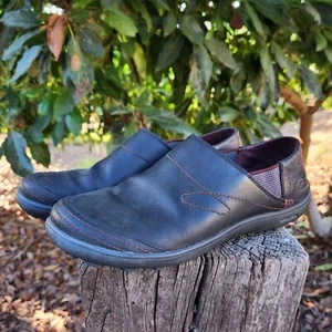 Patagonia Gypsum Black Womens 9 Slip On Leather Walking Casual Shoes - Picture 1 of 9